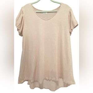 🐇Maurice’s 24/7 pink short sleeve top L